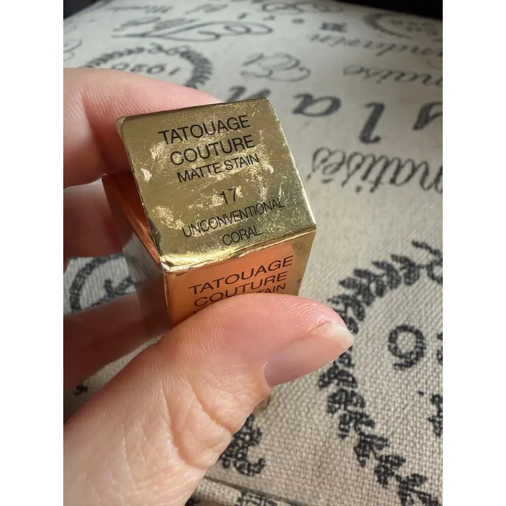 YSl Tatouage Couture Matte Stain Shade 17 Unconventional Coral